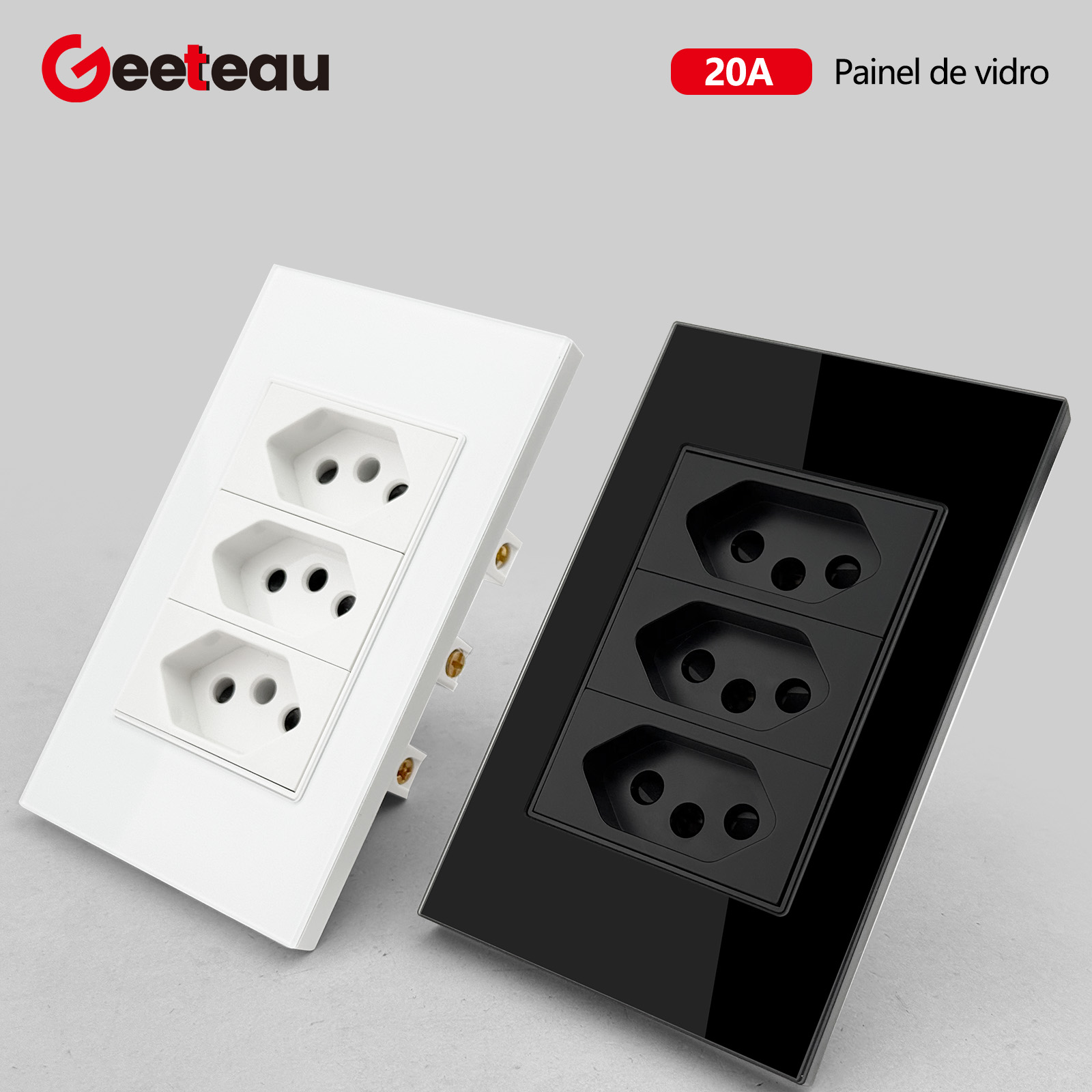 Home Improvement Outlet - Prise murale triple Geeteau standard brésilien